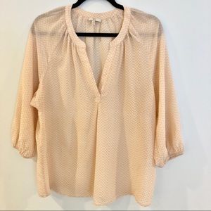JOIE peach blouse medium